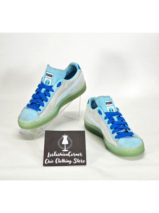 Puma Other - Puma Boy's Classic Squirtle Blue Suede Pokémon Crossover Shoes Size 5 1776
